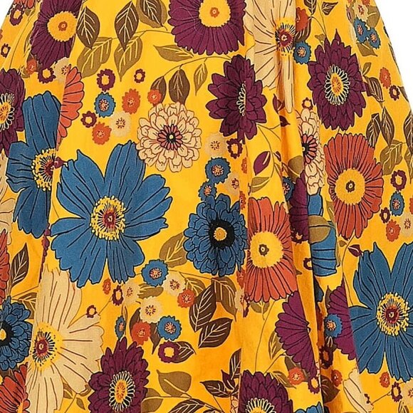 Modcloth 'Hour By Flower' Dress in Autumn Colorway - Picture 3 of 5